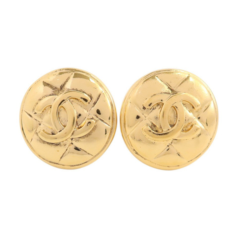 CHANEL 金屬Vintage Earring金扣耳環