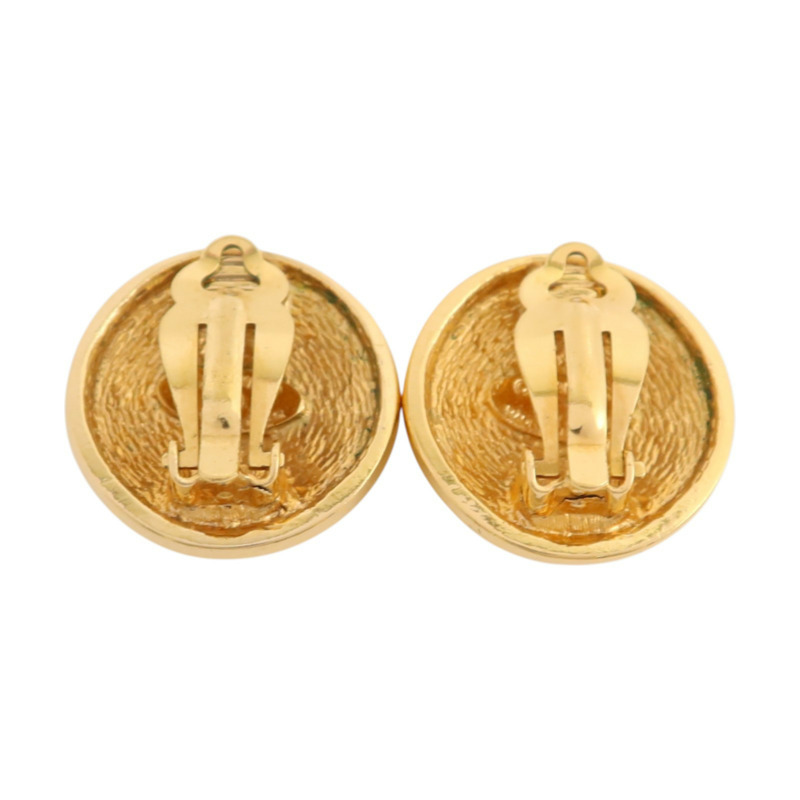 CHANEL 金屬Vintage Earring金扣耳環-2