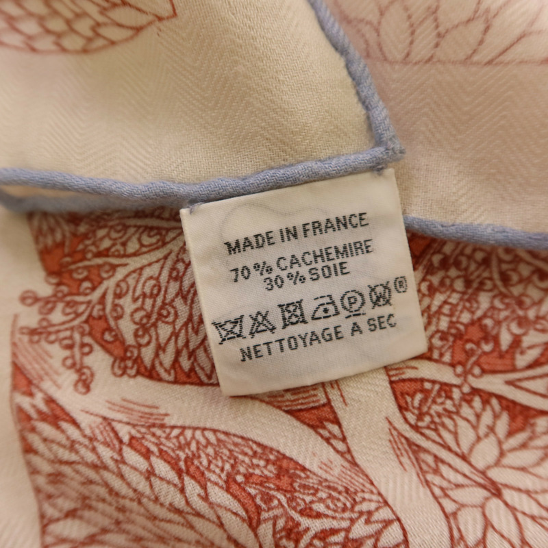 HERMES 羊絨/絲質Mors A Jouets Bandana Shawl 140絲巾-7