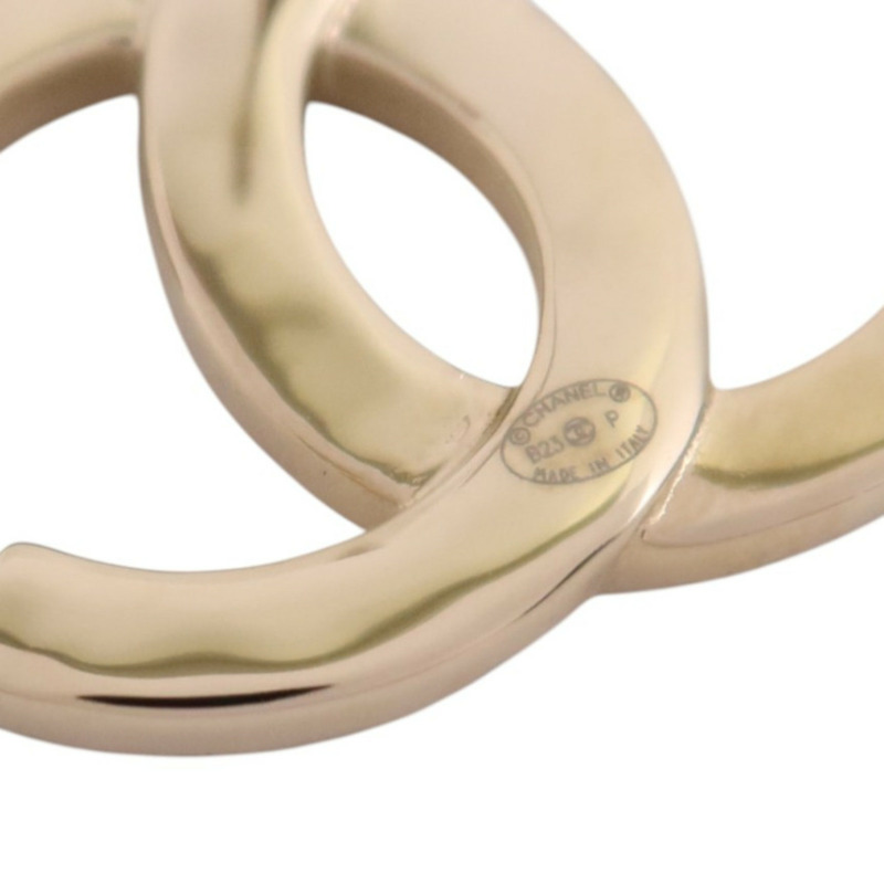 CHANEL 金屬/水鑽CC Earrings金扣耳環-6