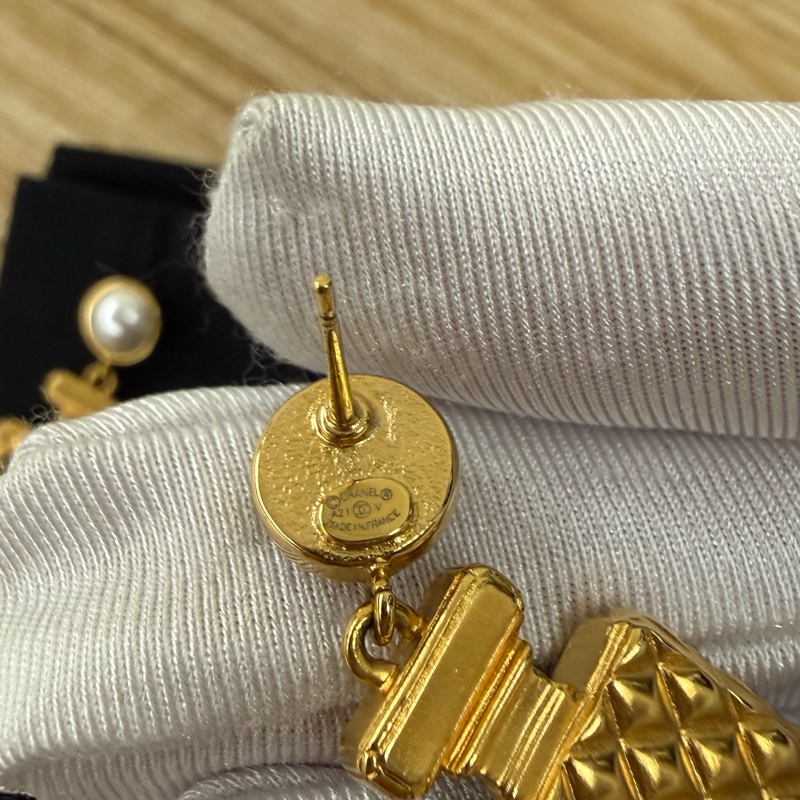 CHANEL香奈兒 香水瓶耳環-4