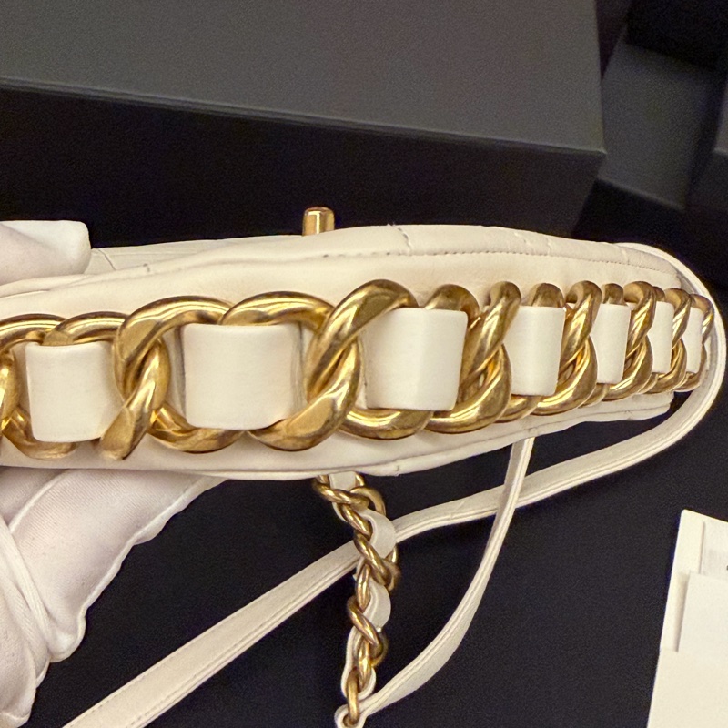 Chanel 牛皮復古仿舊粗鍊包/全新/-11