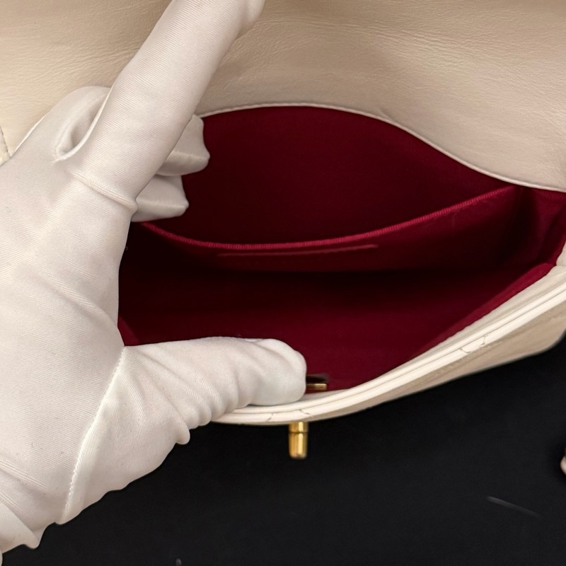 Chanel 牛皮復古仿舊粗鍊包/全新/-15