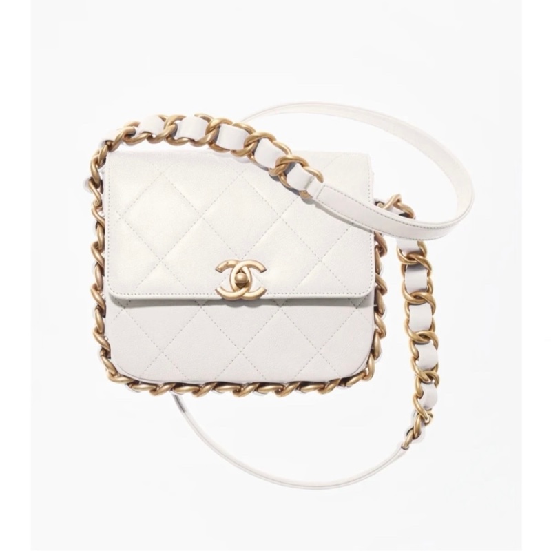 Chanel 牛皮復古仿舊粗鍊包/全新/-7