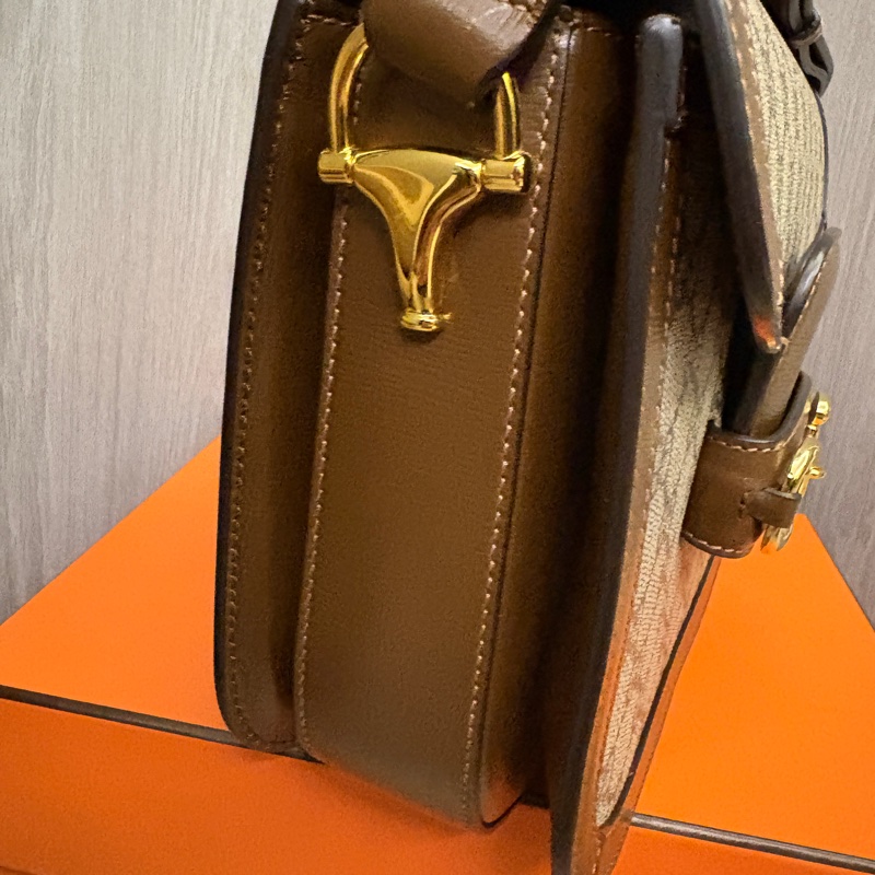 Gucci 1955 馬鞍包 棕色 中款-2