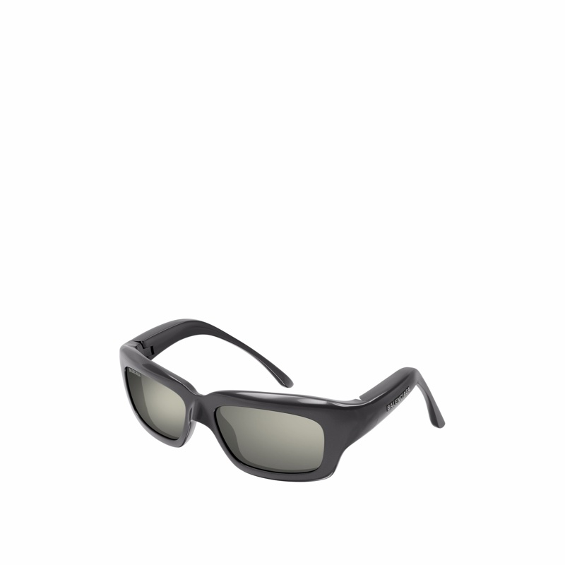 Balenciaga 男士 矩形太陽鏡60 均碼碼橋寬: 1.8cm; 鏡腿長: 14cm; 鏡片直徑: 6cm-4