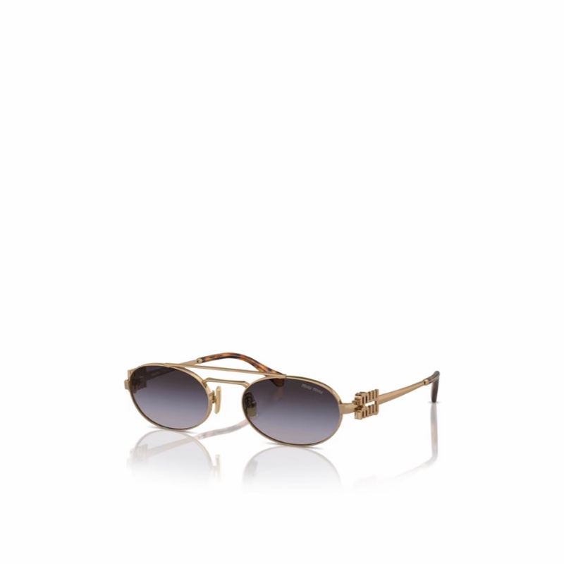 Miu Miu 女士 幾何太陽鏡53 均碼碼橋寬: 1.9cm; 鏡腿長: 14cm; 鏡片直徑: 5.3cm-0