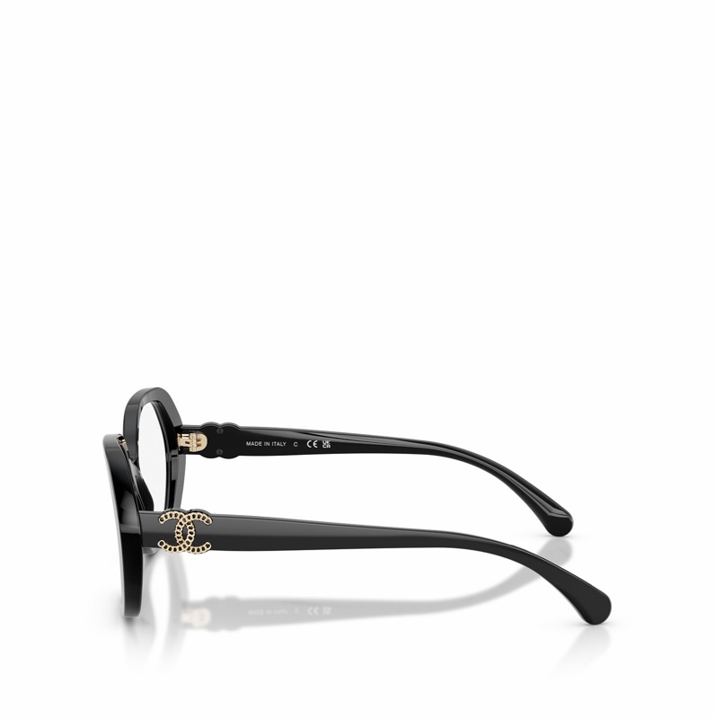 Chanel 女士 全框平光鏡54 56 均碼碼橋寬: 1.7cm; 鏡腿長: 14cm; 鏡片直徑: 5.4cm-1