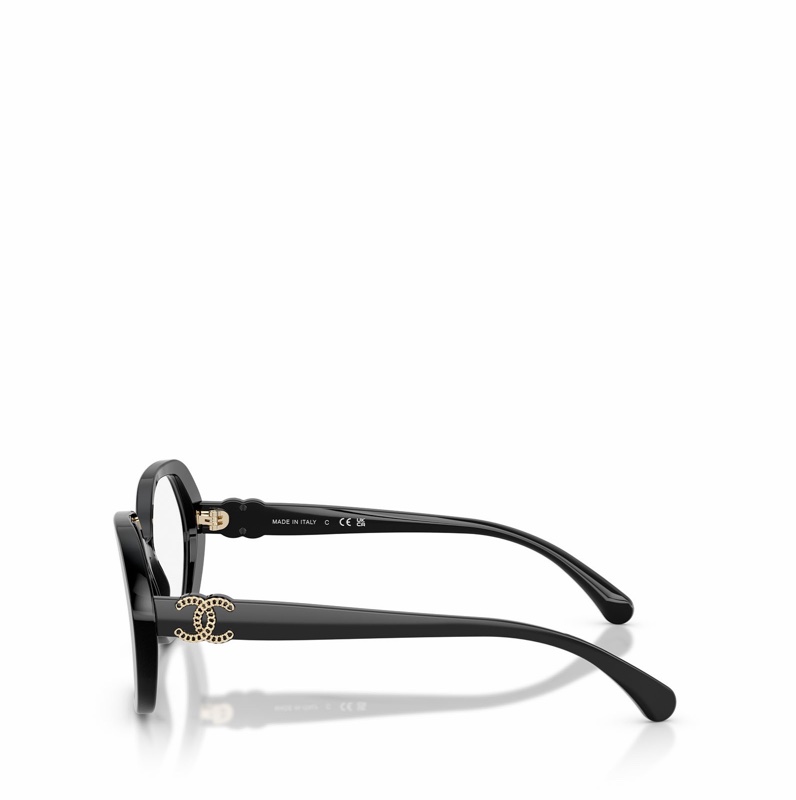 Chanel 女士 全框平光鏡54 56 均碼碼橋寬: 1.7cm; 鏡腿長: 14cm; 鏡片直徑: 5.4cm-3