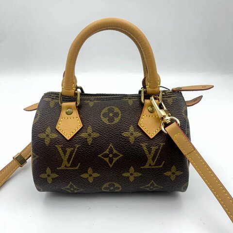 Louis Vuitton 經典老花speedy mini，LV，路易威登Nano，小廢包，波士頓包，現貨，真品，免運