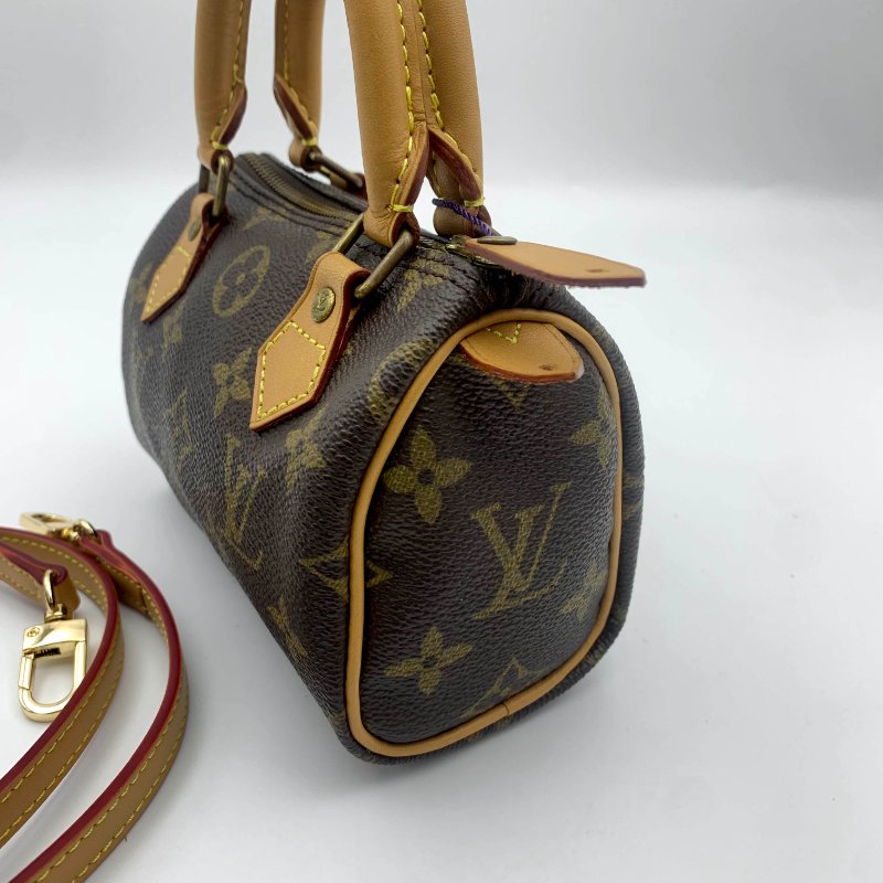 Louis Vuitton 經典老花speedy mini，LV，路易威登Nano，小廢包，波士頓包，現貨，真品，免運-1