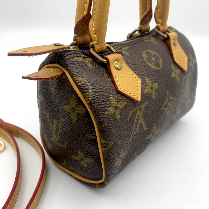 Louis Vuitton 經典老花speedy mini，LV，路易威登Nano，小廢包，波士頓包，現貨，真品，免運-2