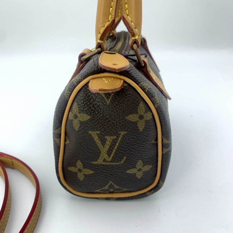 Louis Vuitton 經典老花speedy mini，LV，路易威登Nano，小廢包，波士頓包，現貨，真品，免運-6