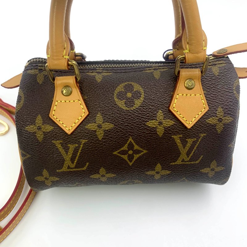 Louis Vuitton 經典老花speedy mini，LV，路易威登Nano，小廢包，波士頓包，現貨，真品，免運-10