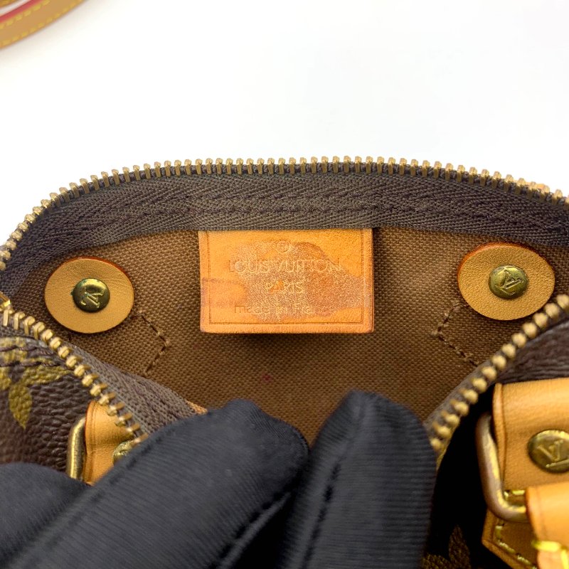 Louis Vuitton 經典老花speedy mini，LV，路易威登Nano，小廢包，波士頓包，現貨，真品，免運-16