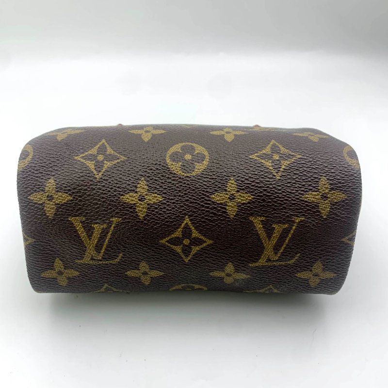 Louis Vuitton 經典老花speedy mini，LV，路易威登Nano，小廢包，波士頓包，現貨，真品，免運-19