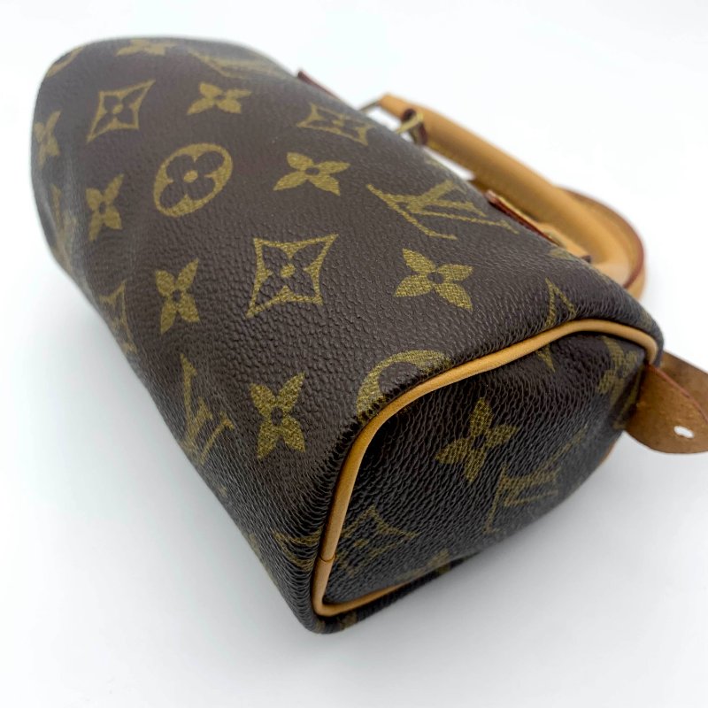 Louis Vuitton 經典老花speedy mini，LV，路易威登Nano，小廢包，波士頓包，現貨，真品，免運-21