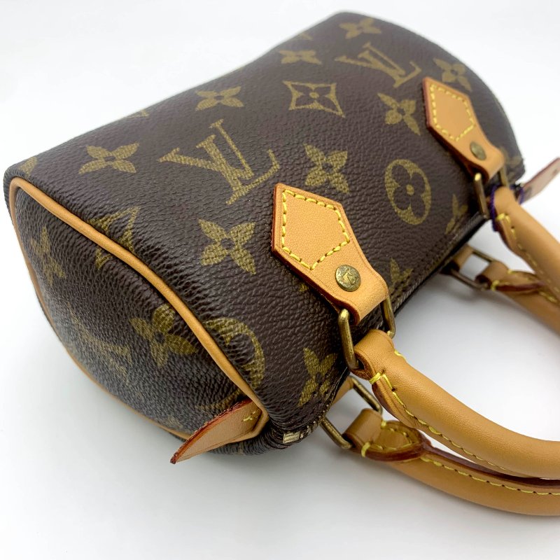 Louis Vuitton 經典老花speedy mini，LV，路易威登Nano，小廢包，波士頓包，現貨，真品，免運-26