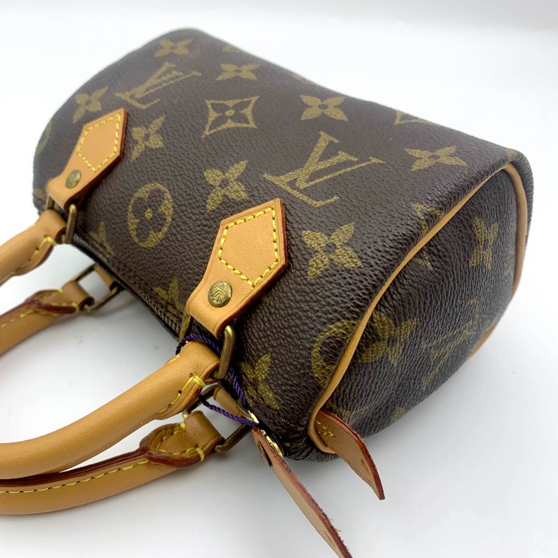 Louis Vuitton 經典老花speedy mini，LV，路易威登Nano，小廢包，波士頓包，現貨，真品，免運-27