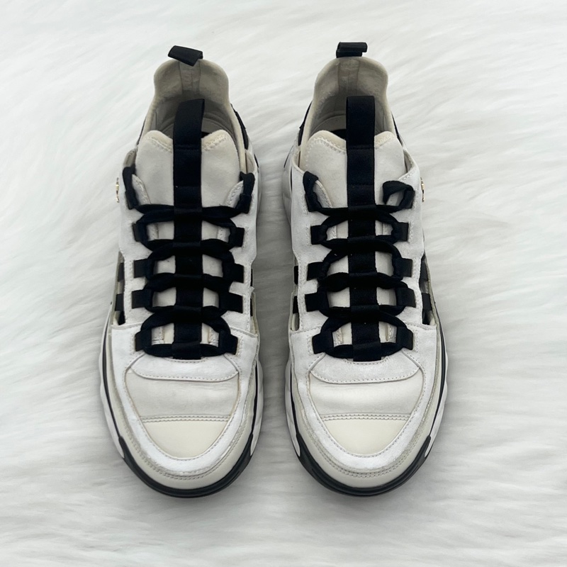 98新 Chanel香奈兒 24S 黑白熊貓運動鞋 38碼-1