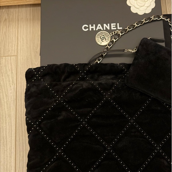 Chanel 25s新款麂皮铆釘絕美麂皮22包/小號/-7