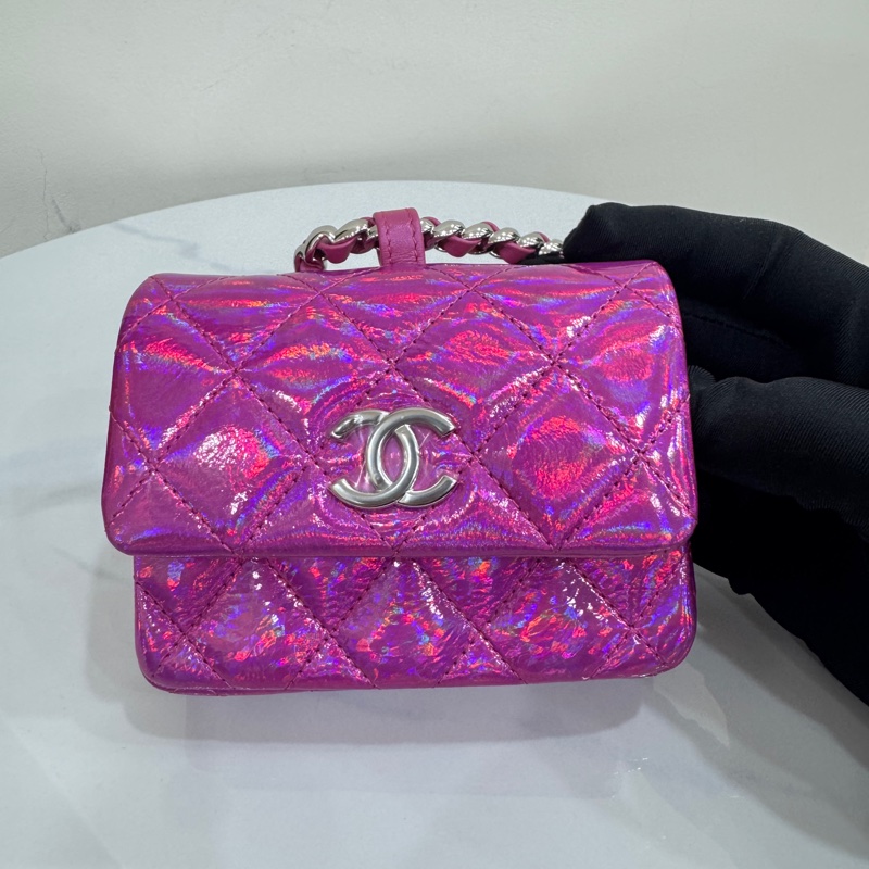 JK國際二手精品✨Chanel 幻彩粉小掛包-3