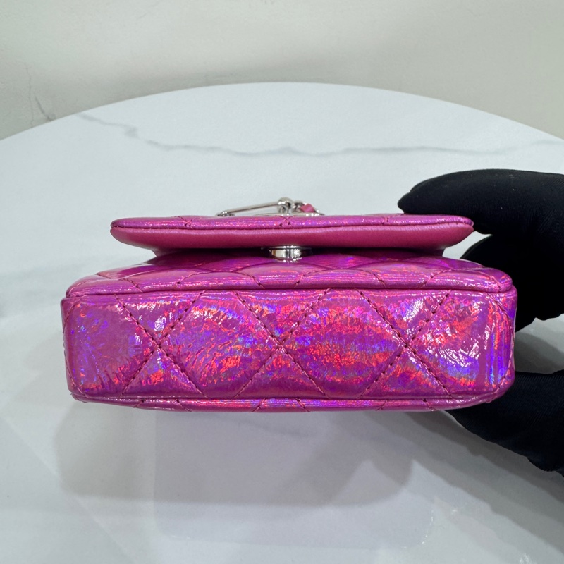 JK國際二手精品✨Chanel 幻彩粉小掛包-7