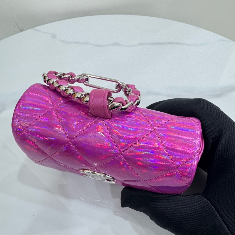 JK國際二手精品✨Chanel 幻彩粉小掛包-8
