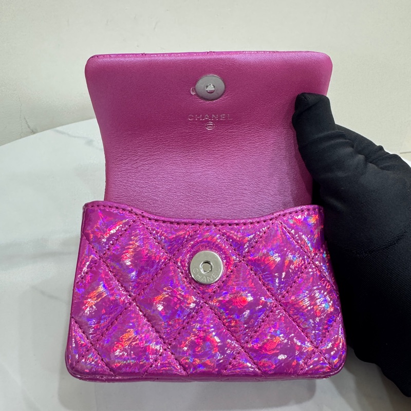 JK國際二手精品✨Chanel 幻彩粉小掛包-9