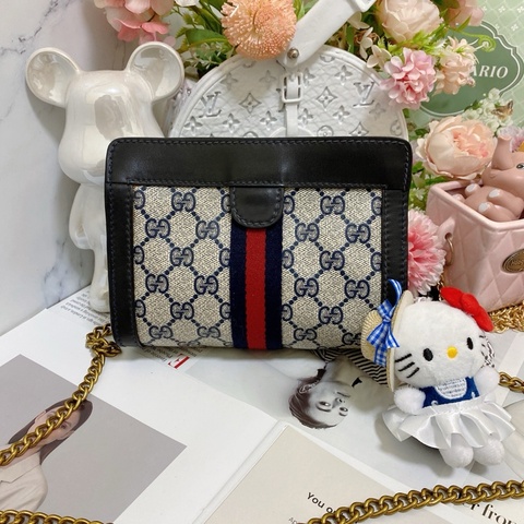 【GUCCI古馳】Ophidia系列手拿包鏈條包