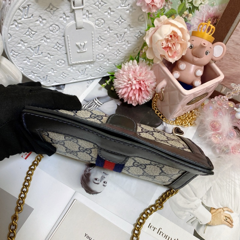 【GUCCI古馳】Ophidia系列手拿包鏈條包-9