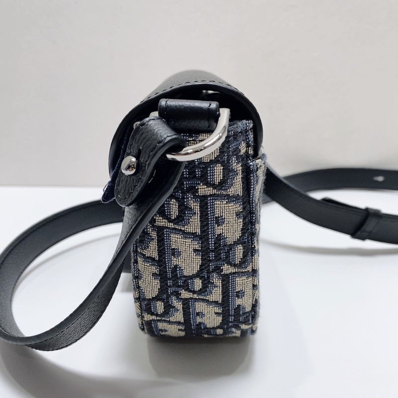 DIOR Oblique mini印花馬鞍包20×13.5×5.5 98新配件塵袋盒子-3