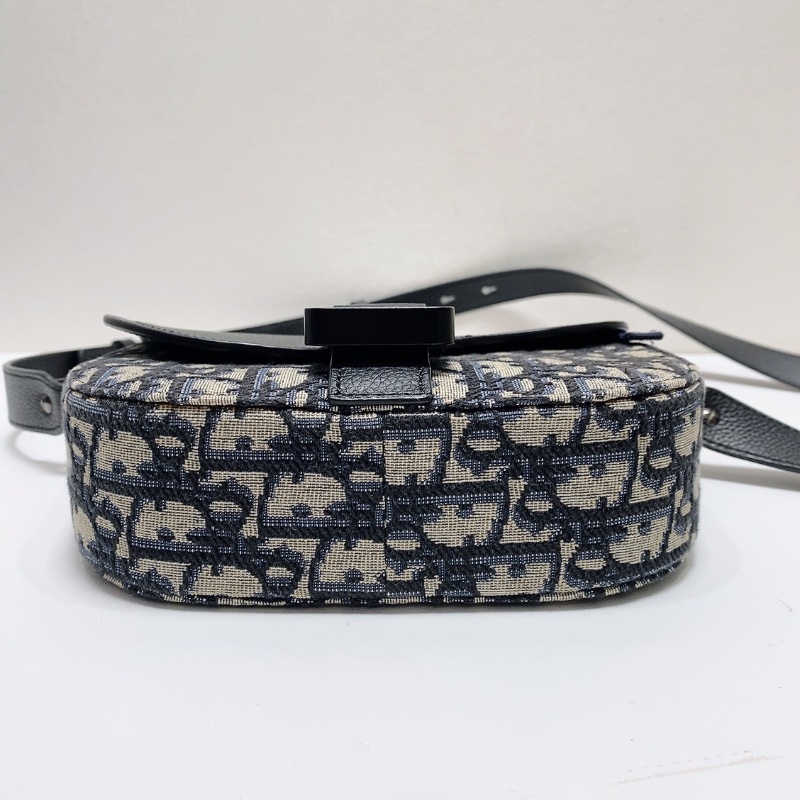 DIOR Oblique mini印花馬鞍包20×13.5×5.5 98新配件塵袋盒子-4
