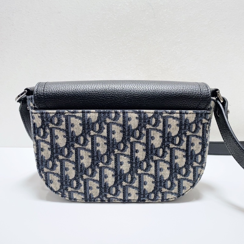 DIOR Oblique mini印花馬鞍包20×13.5×5.5 98新配件塵袋盒子-6