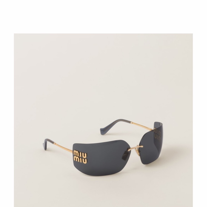 Miu Miu 女士 徽標太陽鏡均碼碼橋寬: 1.4cm; 鏡腿長: 11cm; 鏡片直徑: 8cm-0
