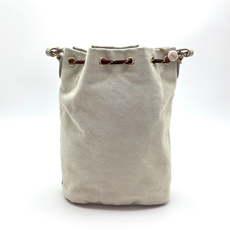 MIUMIU帆布抽繩手提水桶包15*22*8 98新配件盒子塵袋-6