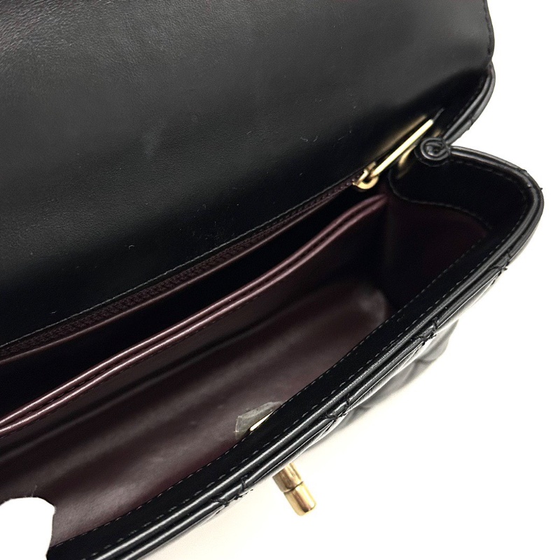 CHANEL黑金cocohandle小號雕花手柄手提肩背斜背包23*14*9 全新閒置配件塵袋-2