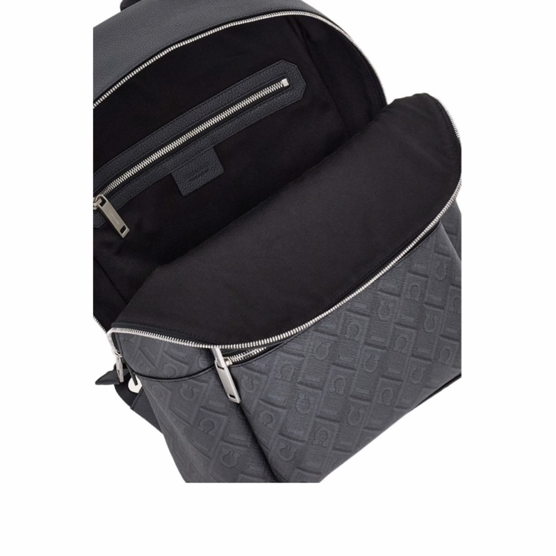 Salvatore Ferragamo 男士 壓紋背包均碼碼30cm*13cm*39.9cm-4