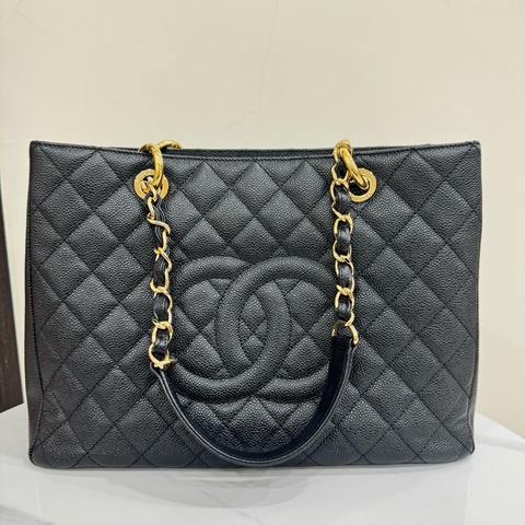 JK國際二手精品✨Chanel GST荔枝托特包