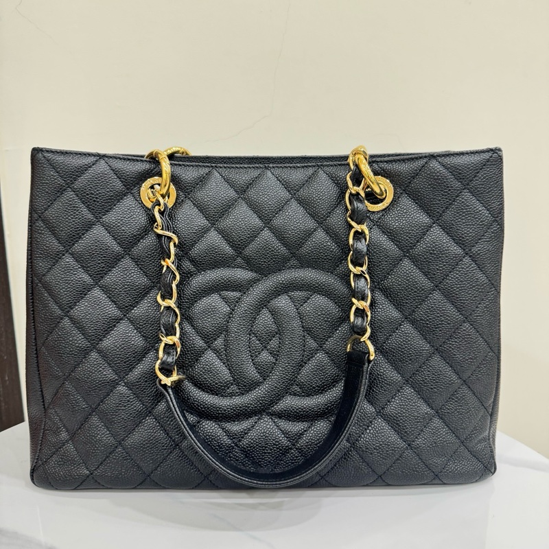 JK國際二手精品✨Chanel GST荔枝托特包-0