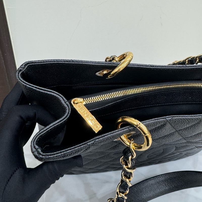 JK國際二手精品✨Chanel GST荔枝托特包-11