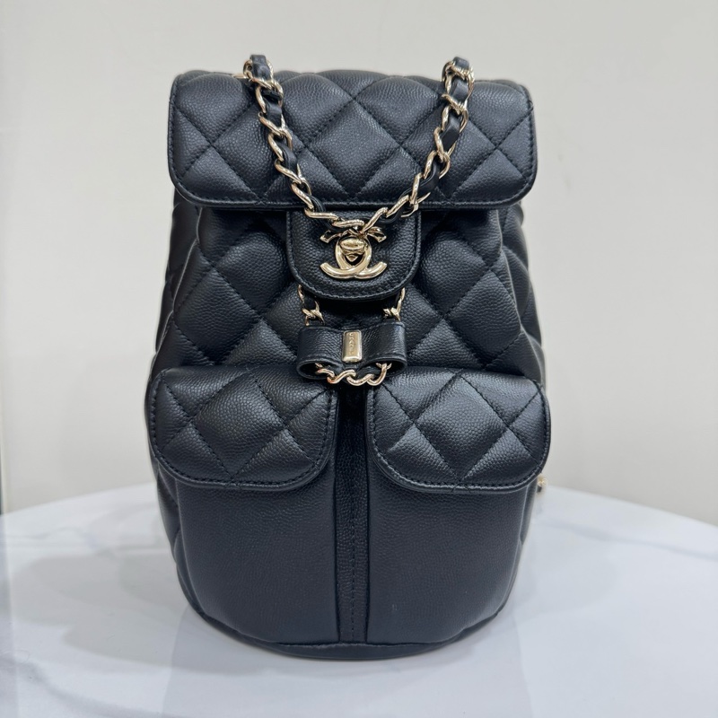 JK國際二手精品✨ Chanel荔枝後背包 芯片款-0