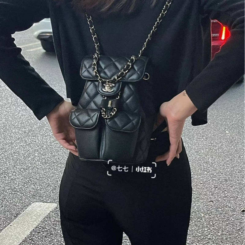 JK國際二手精品✨ Chanel荔枝後背包 芯片款-1