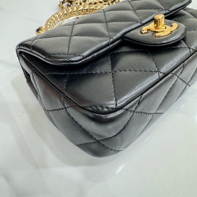 JK國際二手精品✨ chanel 24s透明手柄cf 芯片款-8