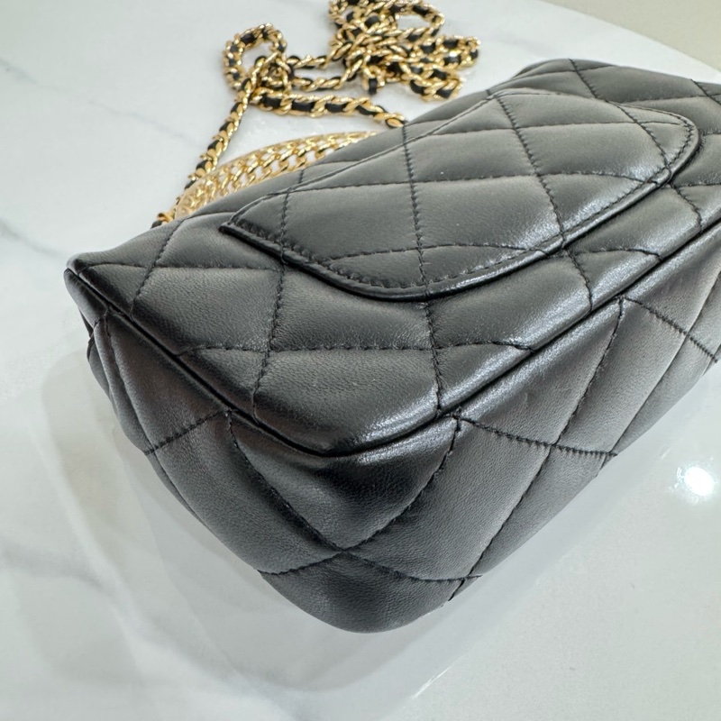 JK國際二手精品✨ chanel 24s透明手柄cf 芯片款-10