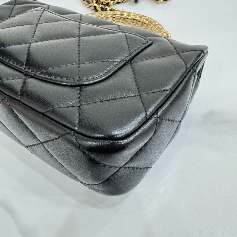 JK國際二手精品✨ chanel 24s透明手柄cf 芯片款-11