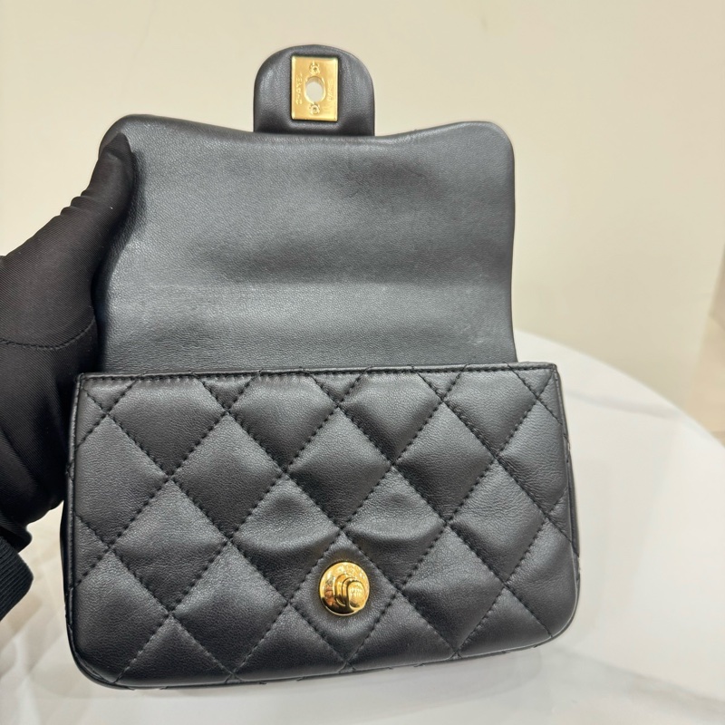 JK國際二手精品✨ chanel 24s透明手柄cf 芯片款-12