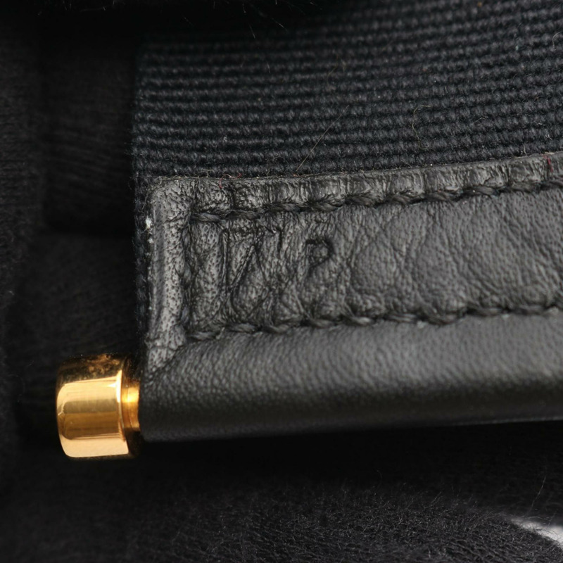 愛馬仕 Hermès Saco 單肩包，Taurillon Clemence 皮革，黑色-4