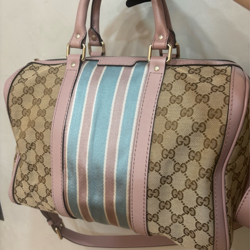 Gucci 雙拼色波士頓包-0