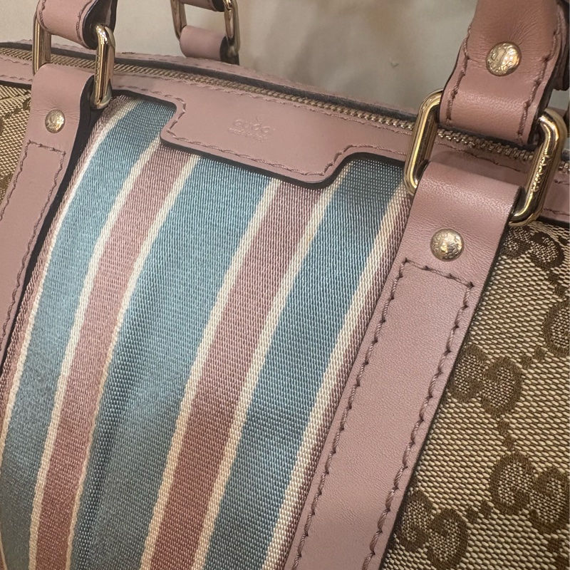 Gucci 雙拼色波士頓包-1
